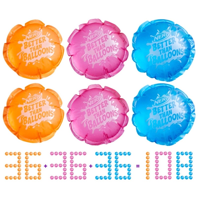 Nerf Water Pods, 108Count