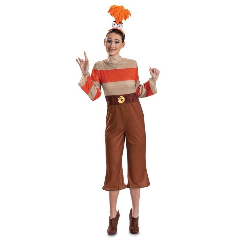 Anxiety Costume for Adults, Inside Out 2, Jumpsuit and Headpiece S