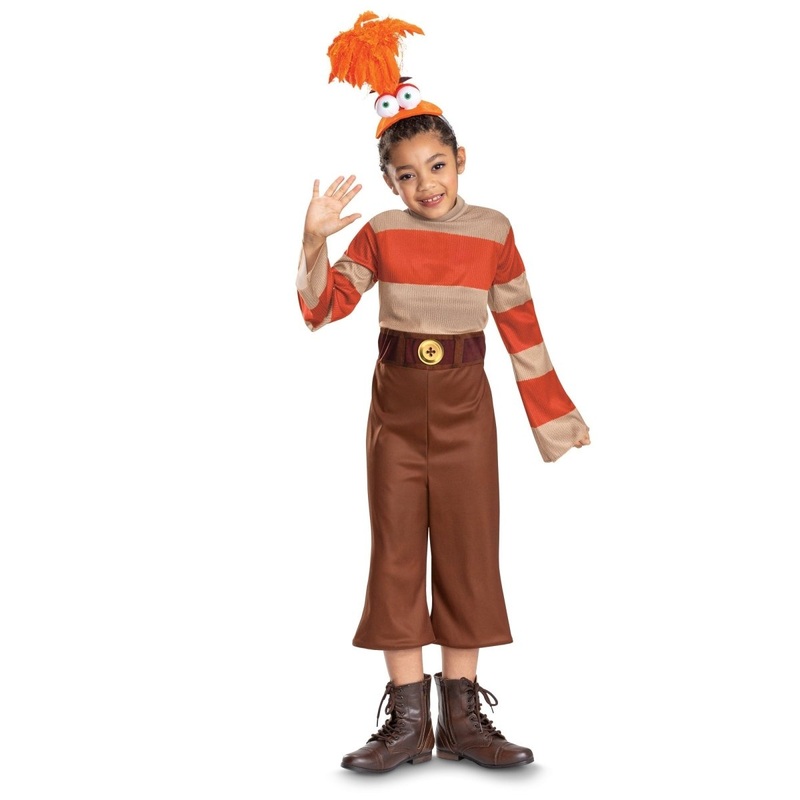 Anxiety Costume for Kids, Inside Out 2, Jumpsuit and Headpiece S