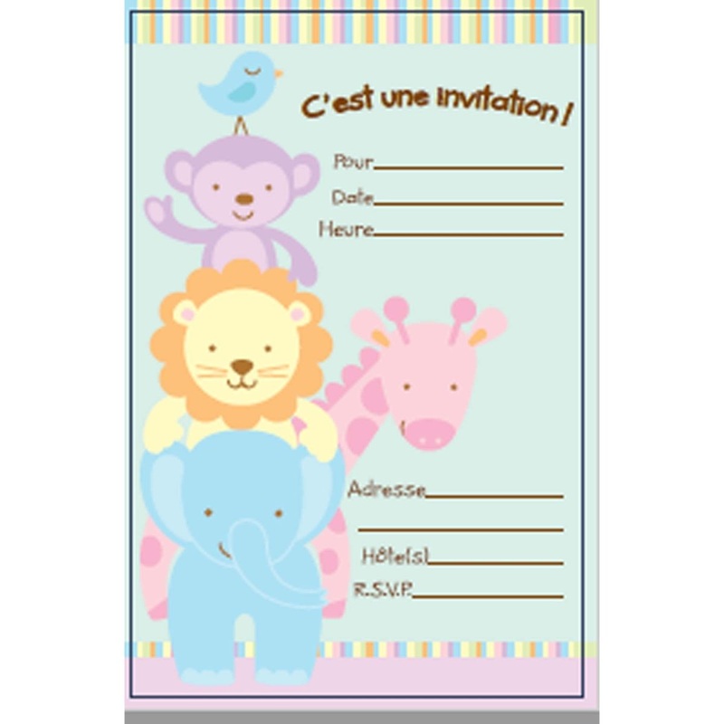 Baby Shower Party Invitation Cards, 20 Count