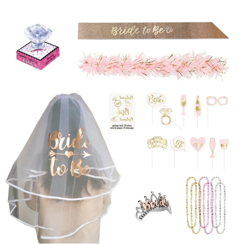 Bachelorette Party Wearables Kit, English