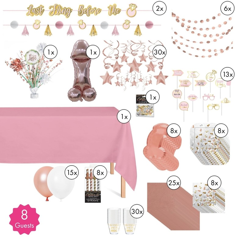 Bachelorette Standard Party Supplies Kit