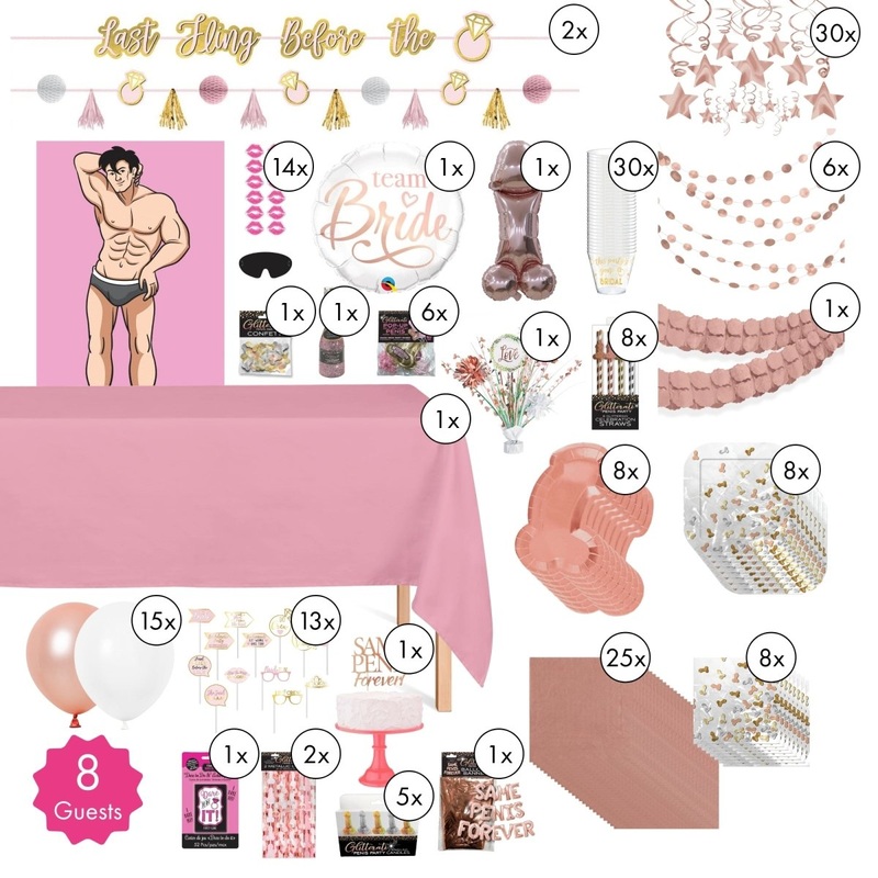 Bachelorette Ultimate Party Supplies Kit