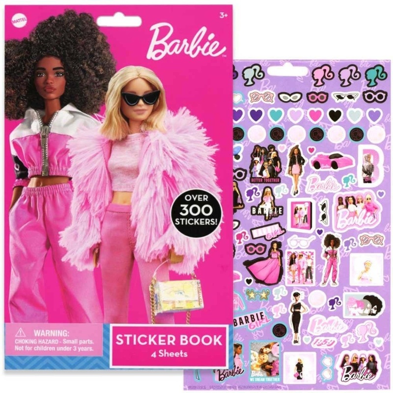 Barbie Sticker Book, 4 Sheets, 1 Count