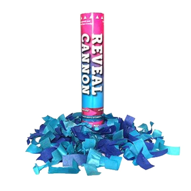 Blue Gender Reveal Confetti Canon, 1 Count