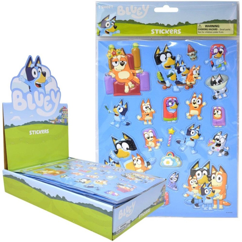 Bluey 3D Stickers, 1 Count