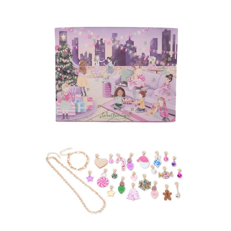 Build a Bracelet Jewelry Advent Calendar, Holiday Party Fun, 1 Count
