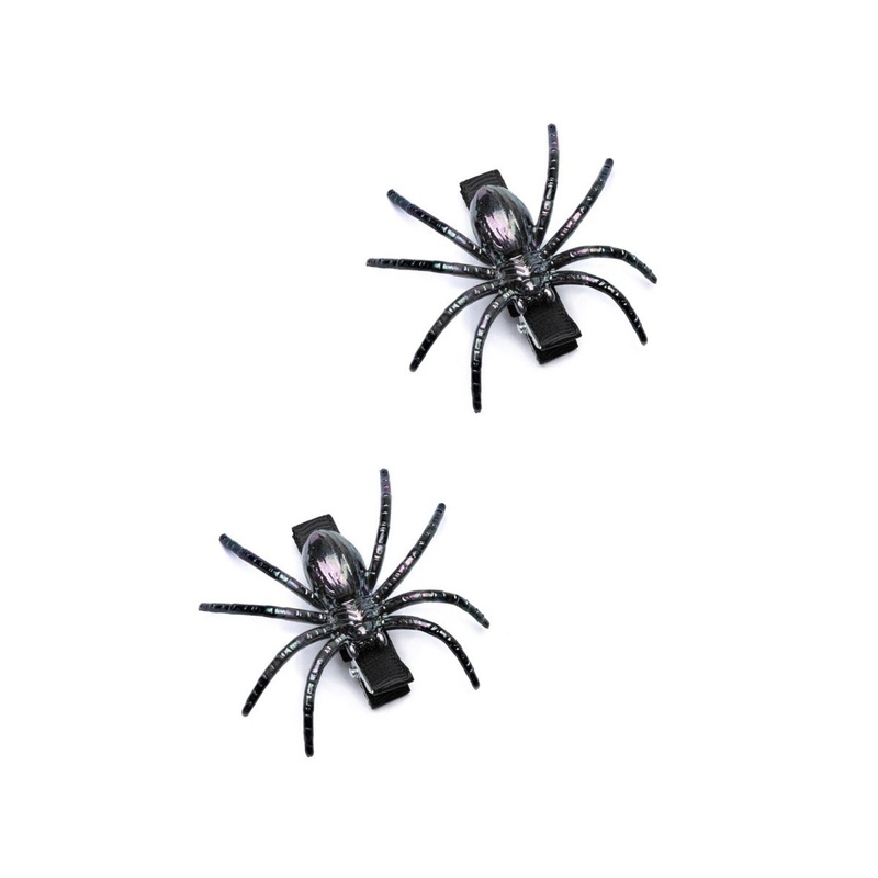 Creepy Spiders Hair Clips for Kids, 2 Count