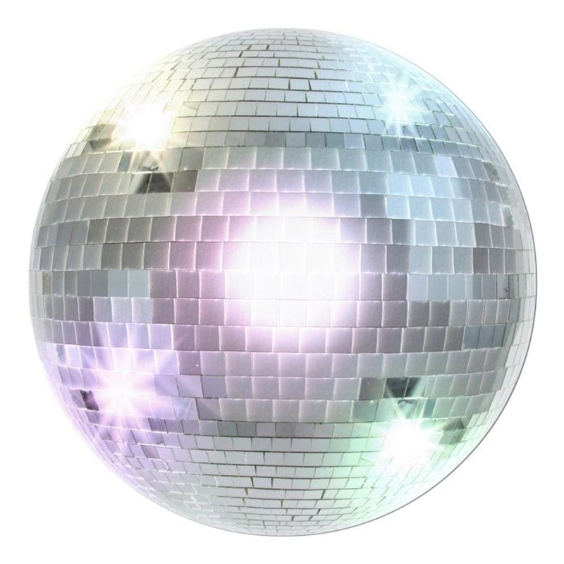 Disco Ball Giant Cutout, 13.5 Inches, 1 Count