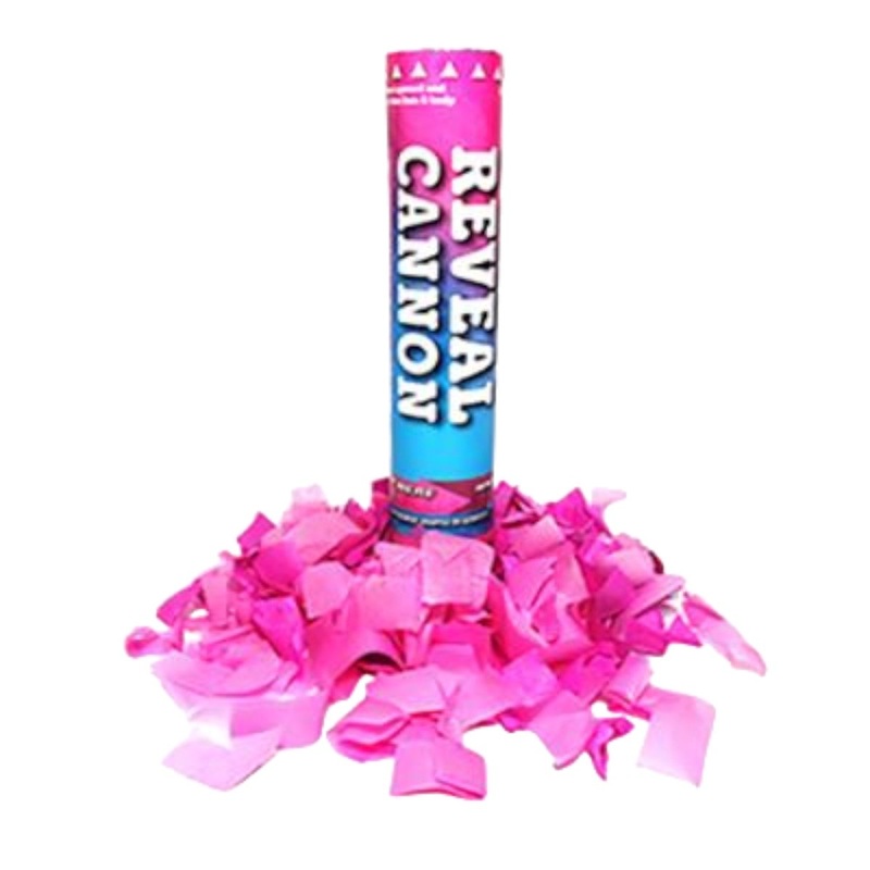 Pink Gender Reveal Confetti Canon, 1 Count