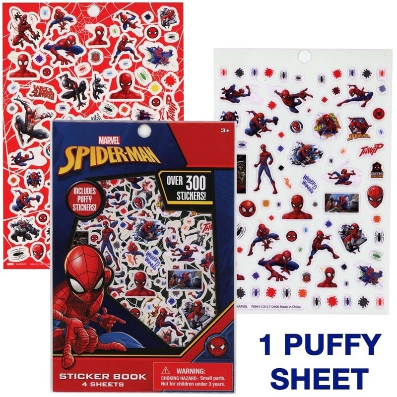 Spider-Man Sticker Book, 4 Sheets, 1 Count