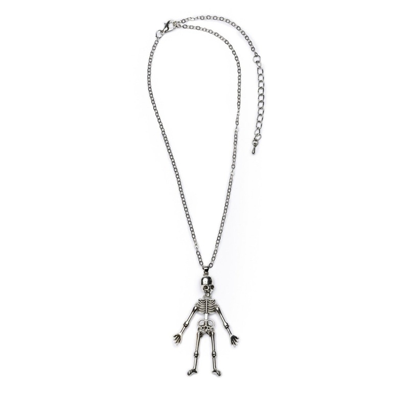 Spooky Scary Skeleton Necklace for Kids, 1 Count