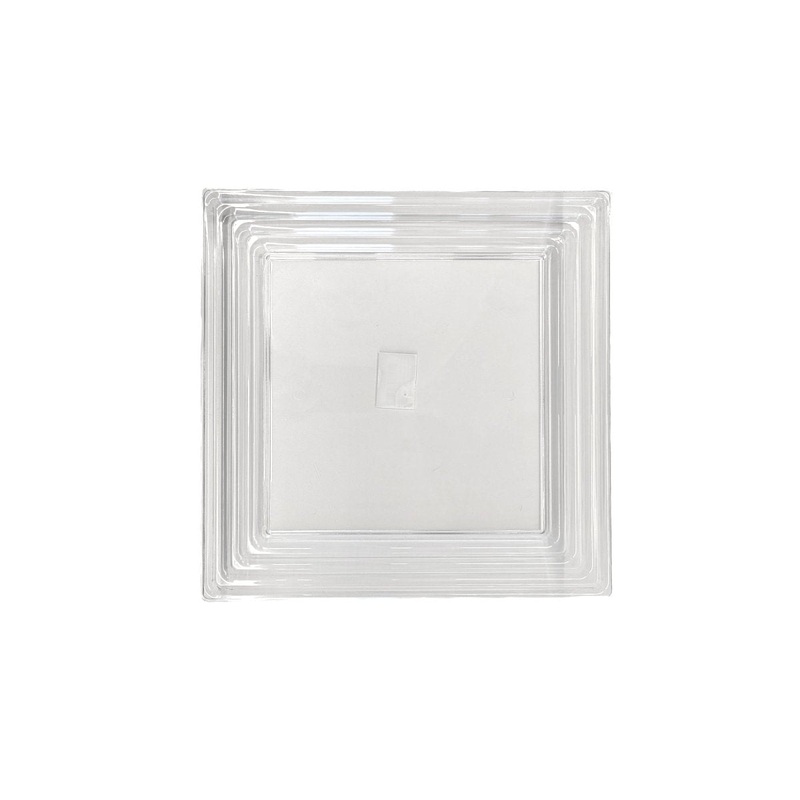 Square Serving Tray, Clear, 12 Inches, 1 Count