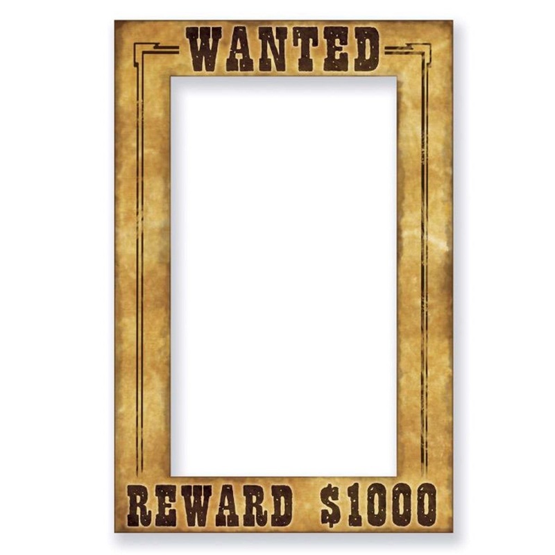 Western Photo Frame Prop, 23.5 x 15.5 Inches, 1 Count