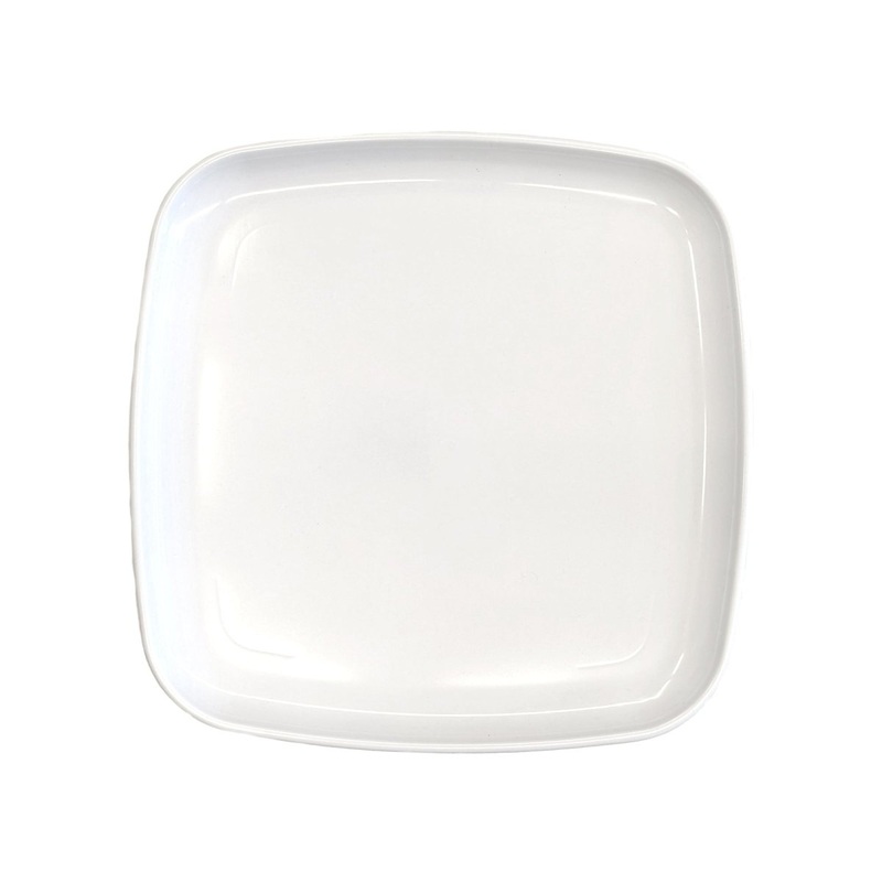 White Premium Quality Large Square Platter, 1 Count