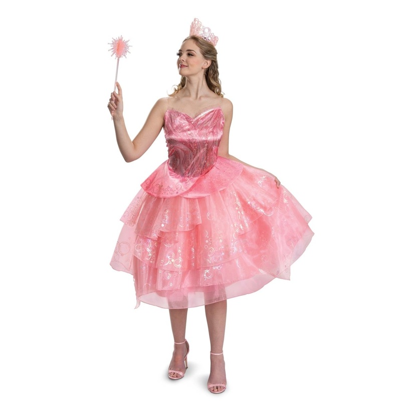 Wicked Glinda Deluxe Costume for Adults, Pink Dress S