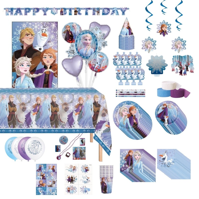 Disney Frozen Ultimate Birthday Party Supplies Kit, 8 Guests