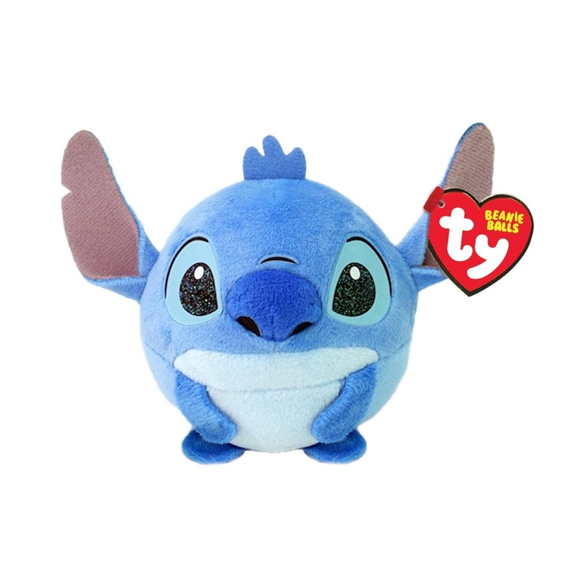 Disney TY Beanie Balls Plush, Stitch, 4 Inches, 1 Count