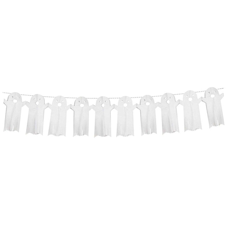 Ghost Tissue Paper Garland, 78 Inches, 1 Count
