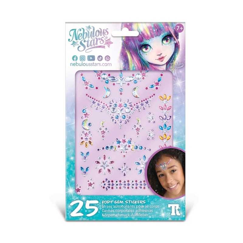 Nebulous Stars Body Gem Stickers, 25 Count