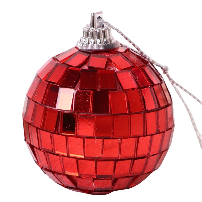 Red Disco Ball, 8 Inches, 1 Count