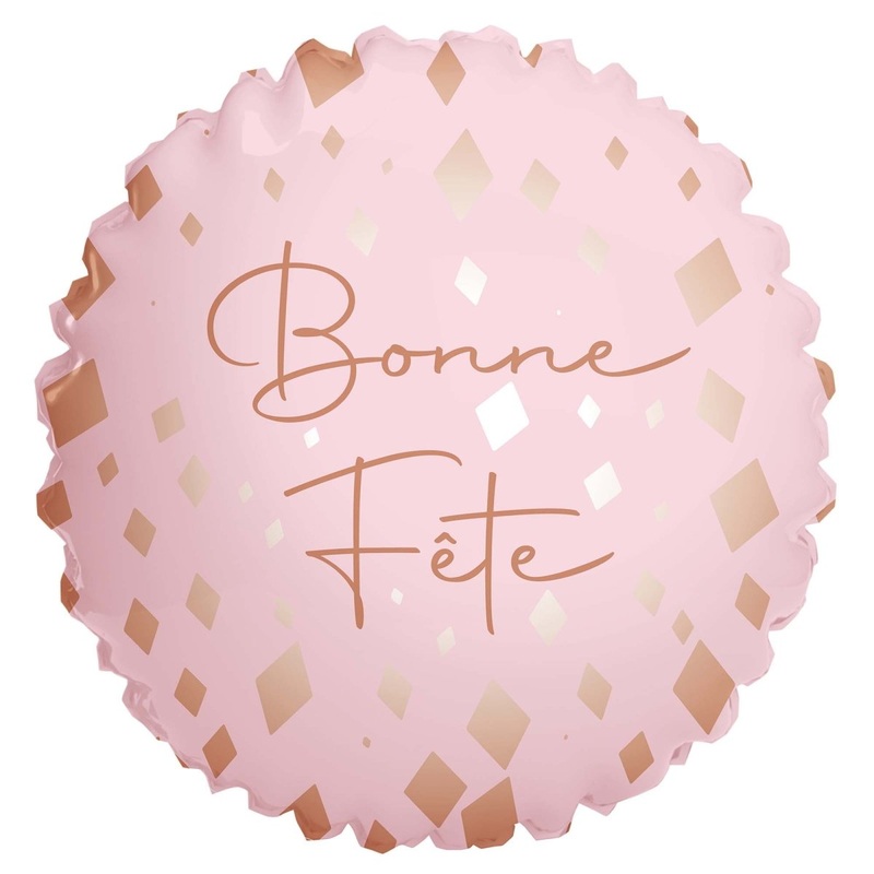 Blush Happy Birthday Round Foil Balloon, Pink and Rose Gold, 18 Inches, 1 Count