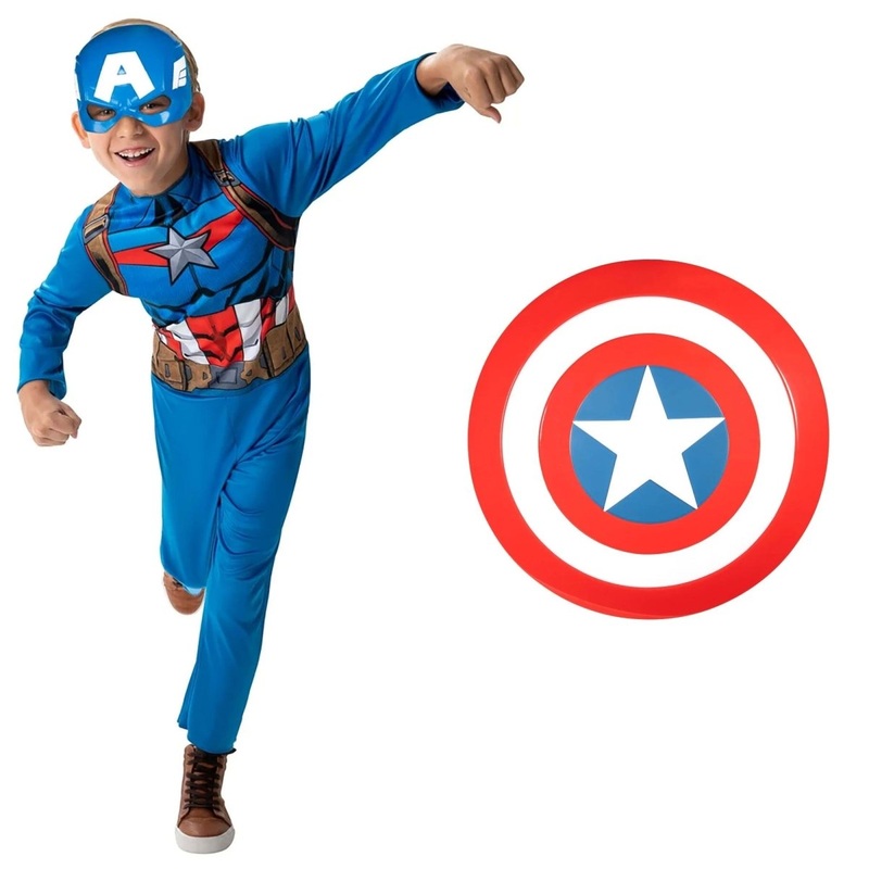 Captain America Costume Kit for Kids S