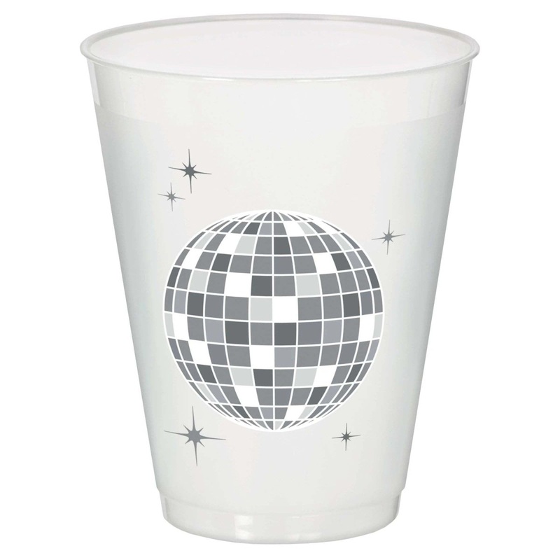 Disco Party Plastic Tumblers, 18 Oz, 25 Count