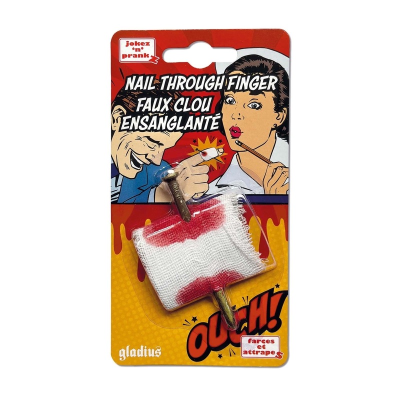 Nail Through Finger Prank, 1 Count