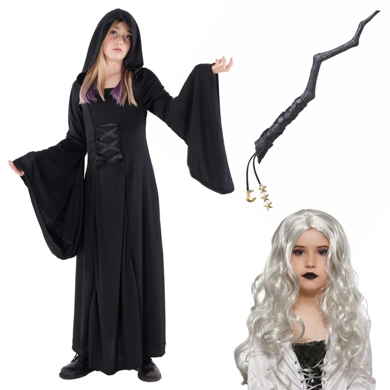 Witch Costume Kit for Kids 8-10