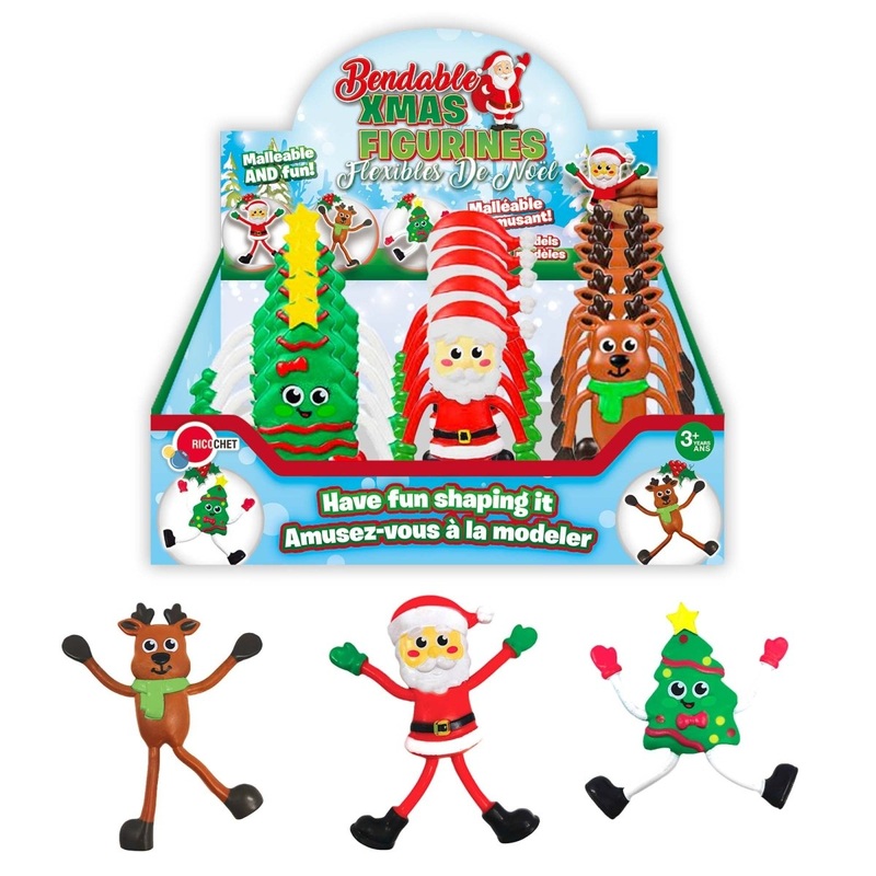 Christmas Bendable Figurines, Assortment, 1 Count