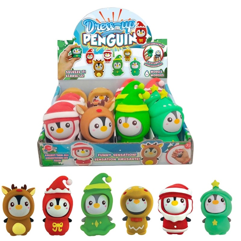 Christmas Dress-Up Penguin, 3 Inches, Assortment, 1 Count
