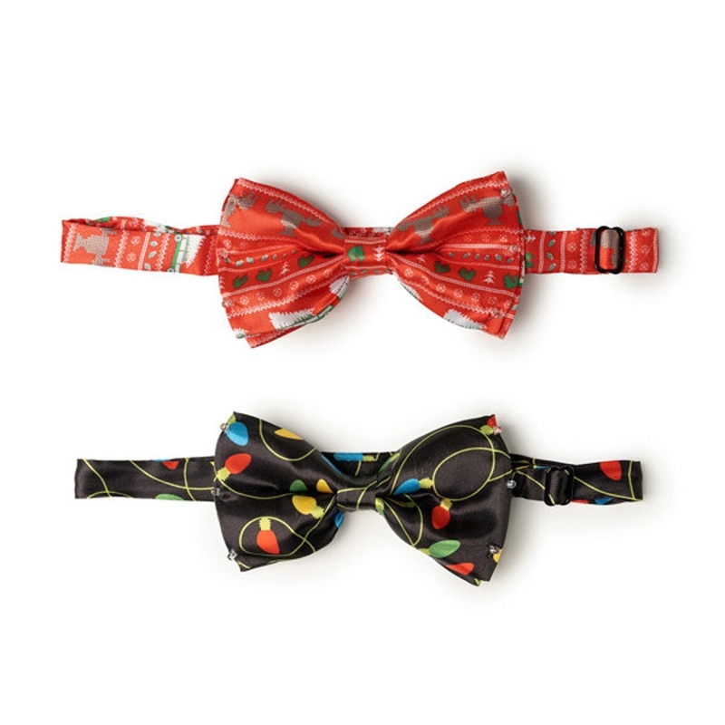 Christmas Flashing Bowtie, Assortment, 1 Count