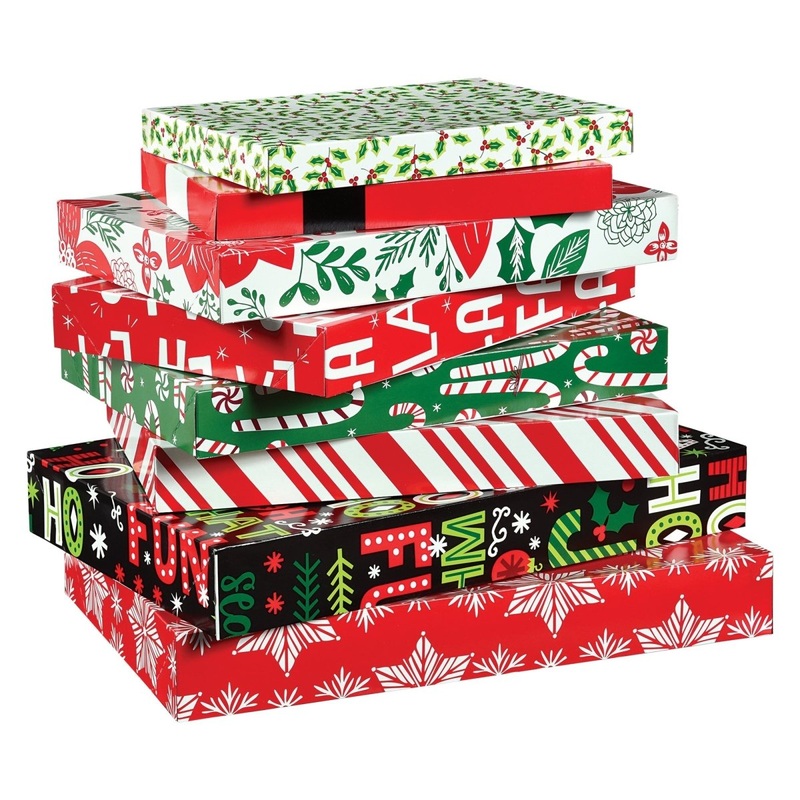 Christmas Gift Boxes, 8 Count