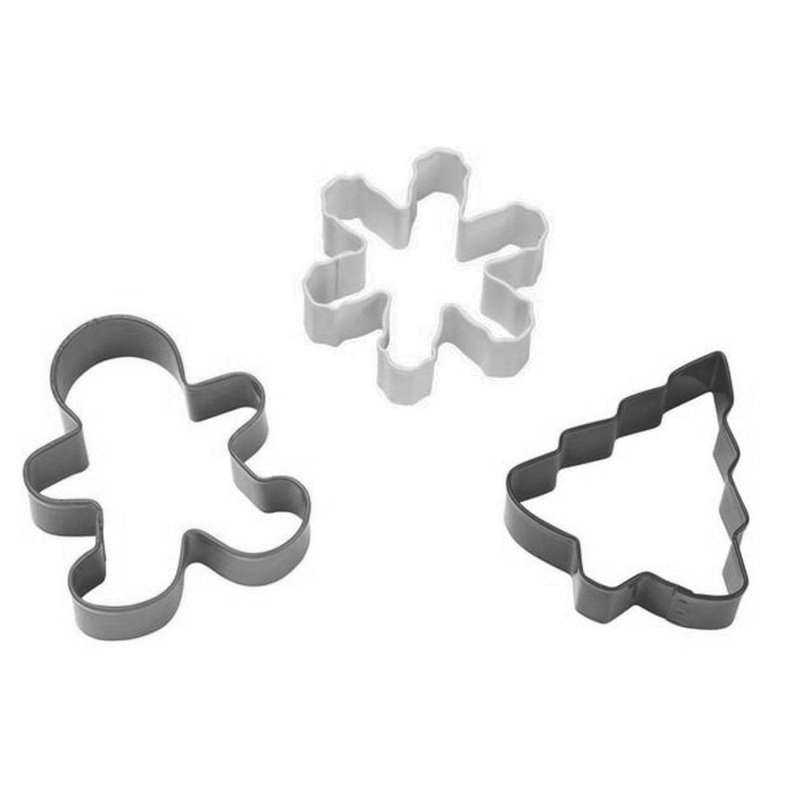 Christmas Metal Cookie Cutter Set, 3 Count