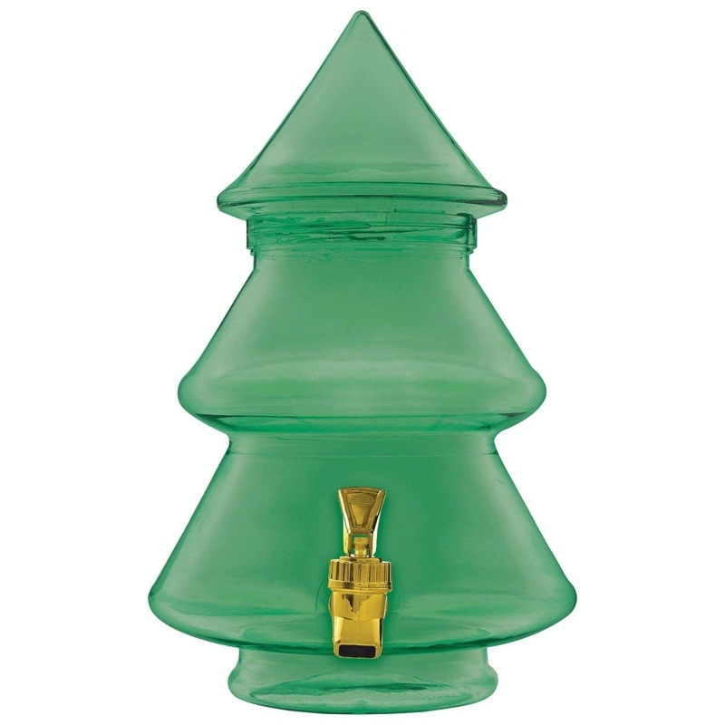 Christmas Tree Plastic Drink Dispenser, 1 Count