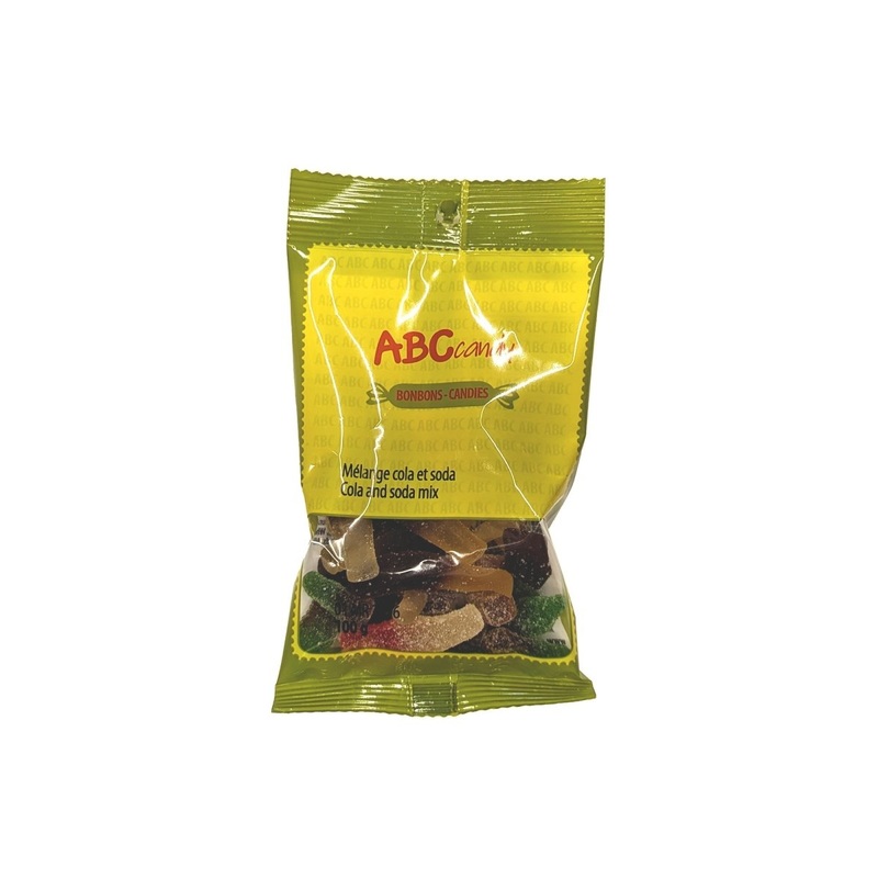 Cola and Soda Mix Candies, 100g, 1 Count