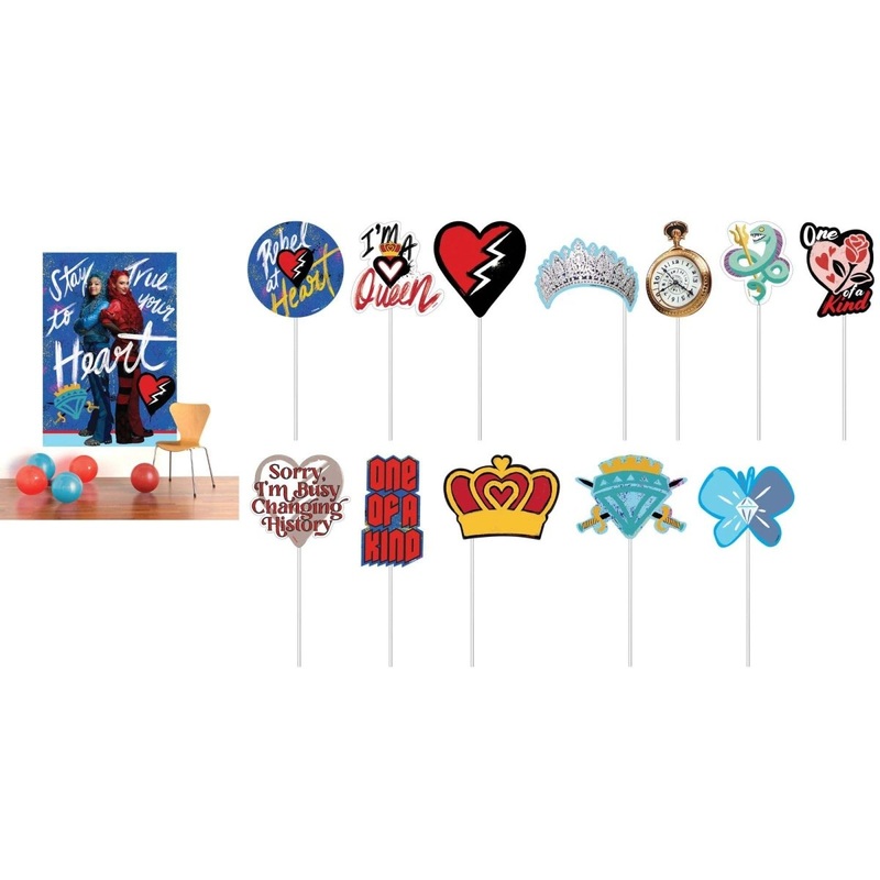 Disney Descendant 4 Party Scene Setter with 12 Paper Photo Props