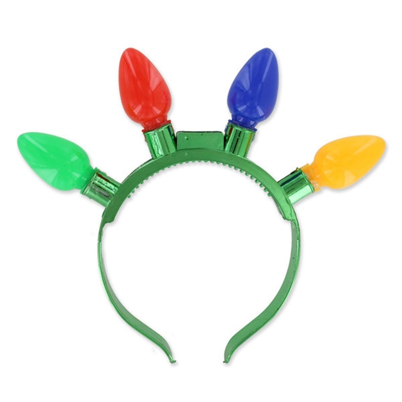 Jumbo Christmas Flashing Headband, 1 Count