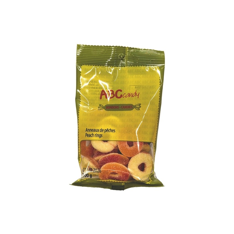 Peach Ring Candies, 100g, 1 Count