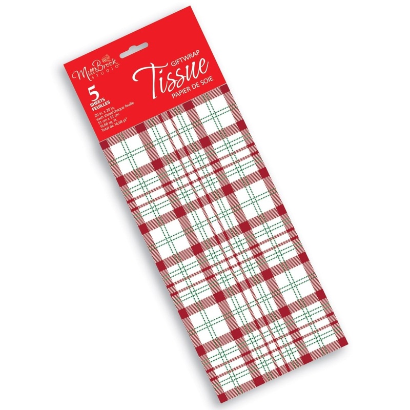 Plaid Giftwrap Tissue Paper, 20 x 20 Inches, 5 Count