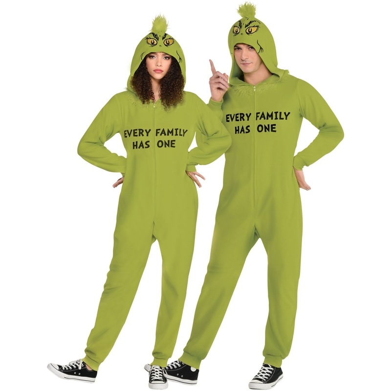 The Grinch Zipster Costume for Adults S/M