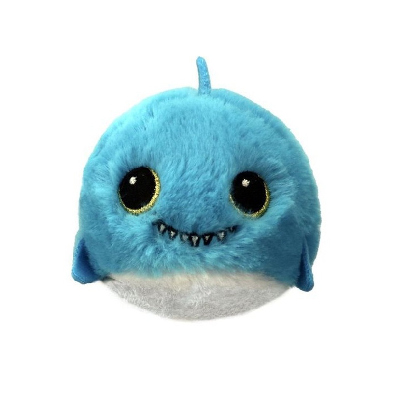 TY Beanie Bouncers Shark Plush, Fins, 4 Inches, 1 Count