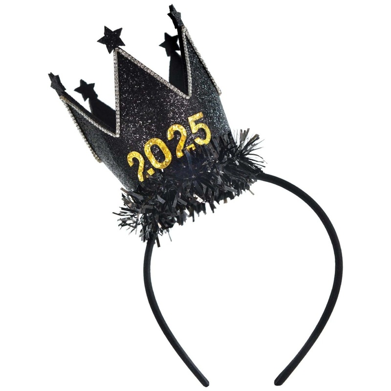2025 New Year's Eve Crown Headband, 1 Count