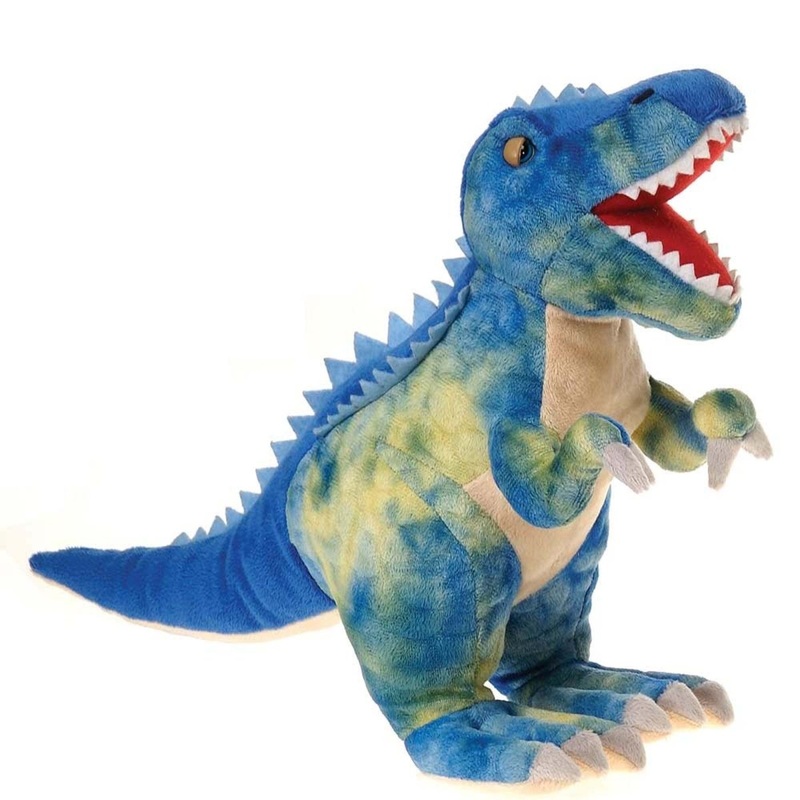 Blue T-Rex Plush, 15 Inches, 1 Count