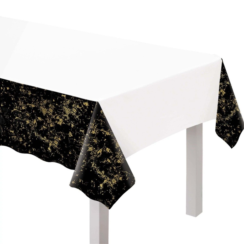 Cheers for the NY Rectangular Plastic Table Cover, 54 x 96 Inches, 1 Count