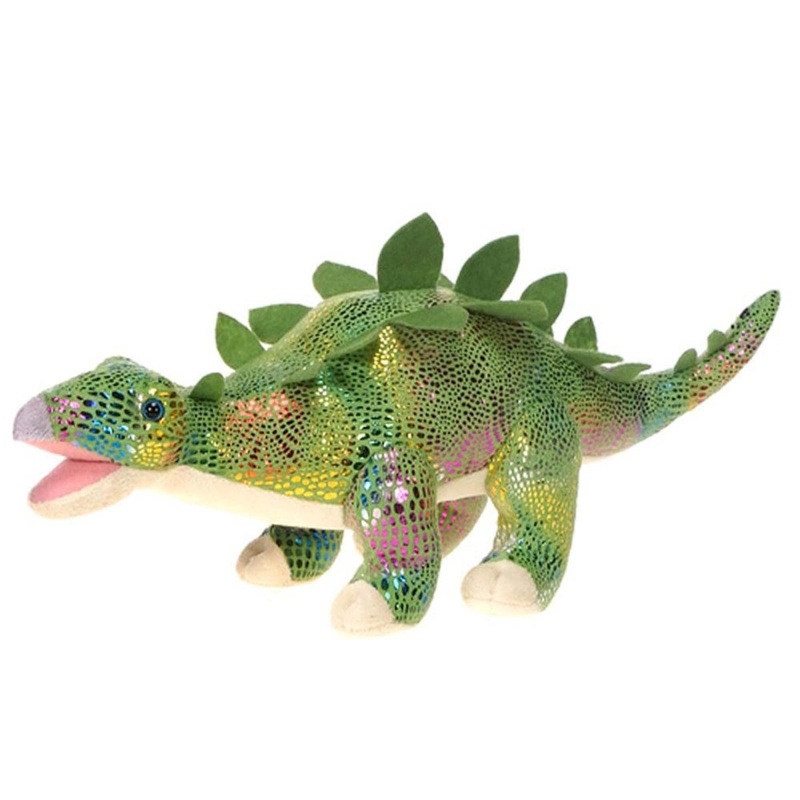 Green Stegosaurus Plush, 15 Inches, 1 Count