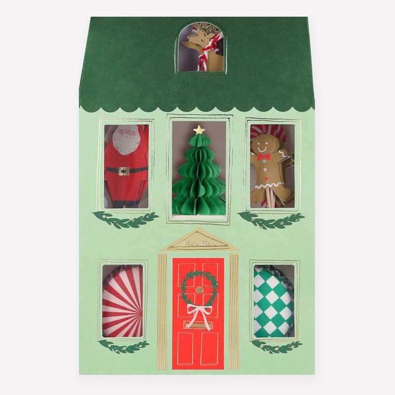 Jolly Christmas Cupcake Kit, 24 Count