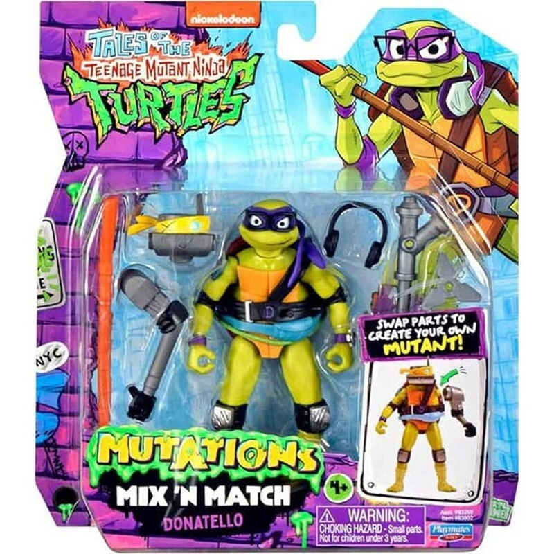 Mix 'N Match Donatello Action Figure, Teenage Mutant Ninja Turtles, 1Count