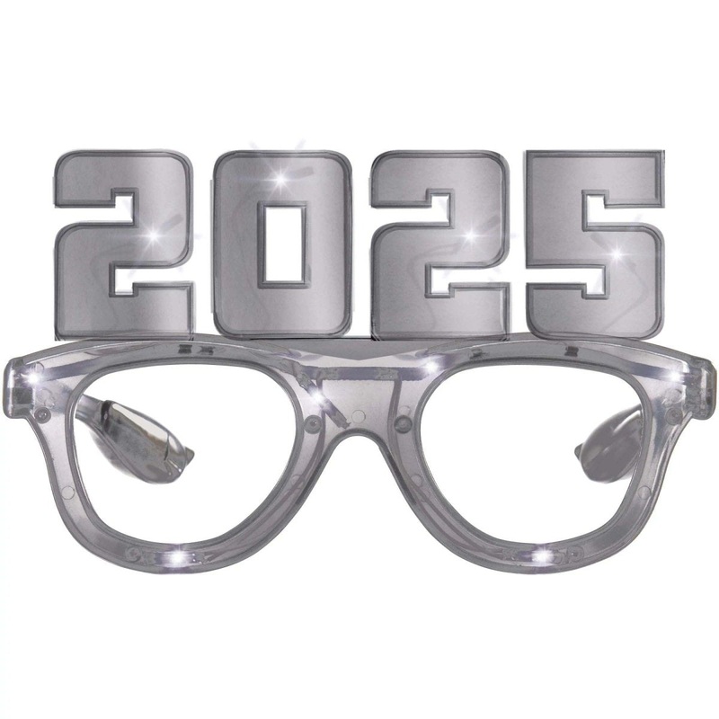 New Year 2025 Light-Up Party Glasses, 1 Count